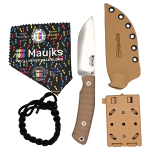 Mauiks Dry Tortugas everyday carry full tang knife with sheath and tactical clip.